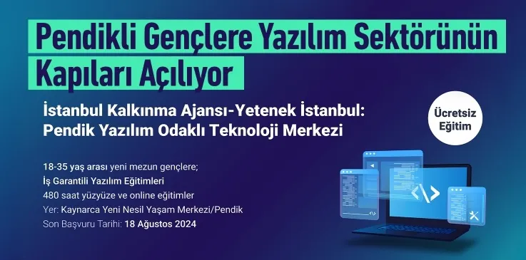 Pendikli Gençlere Yazılım Sektörünün Kapıları Açılıyor