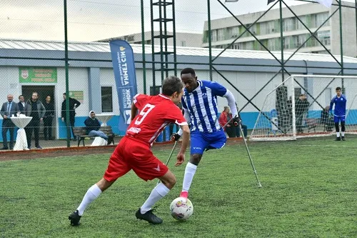YENİŞEHİR AMPUTE FUTBOL SAHASI YENİLENİYOR