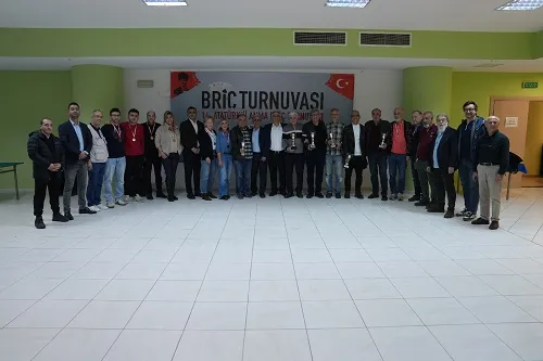 14. Atatürk’ü Anma Briç Turnuvası Sporcuları Bir Araya Getirdi