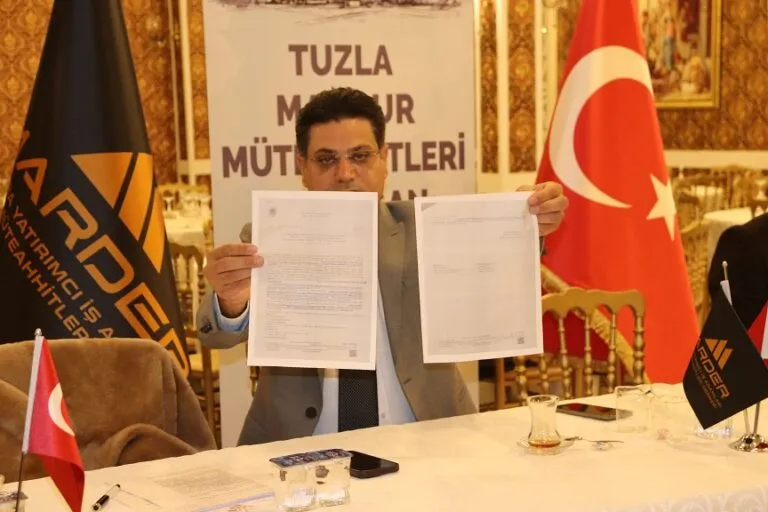 MÜTEAHHİTLERDEN TUZLA BELEDİYESİNE TEPKİ